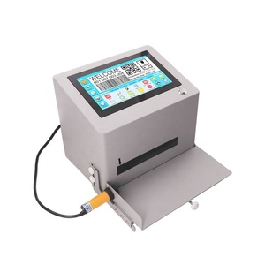 Chargen code Datum Druckmaschine mit Förderer Einstellbare Geschwindigkeit Automatische Online-Desktop-Tij-Tintenstrahlcodierer-Tinten patronen - Product Image 1