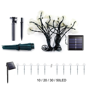 30LED Mini Mushroom Solar Lights Warm White Solar <strong>LED</strong> String Light Waterproof Solar Lights Outdoor Pathway Spike for Backyard - Product Image 3