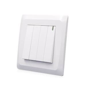 電気スイッチ電気4ギャング1ウェイウォールスイッチソケットライト制御用シンプルデザイン - Product Image 1