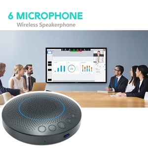 Altavoz de conferencia con USB, 6 Arrays de micrófono y altavoz, inalámbrico, sistema de sonido para sala de conferencias, 2 (2,0) BT, música, 10W - Product Image 4
