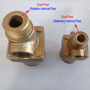 Sgk ngọc trai khớp quay kép dòng chảy bên trong ống cố định AC loạt 360 độ xoay nhiệt độ cao Nước nóng hơi nước Công Đoàn quay - Product Image 6