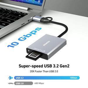 BENFEI CFexpress tip A kart okuyucu USB 3.2 (Gen 2) 10Gbps, USB-C ve USB-A 2-in-1 tip A CFexpress adaptörü - Product Image 3