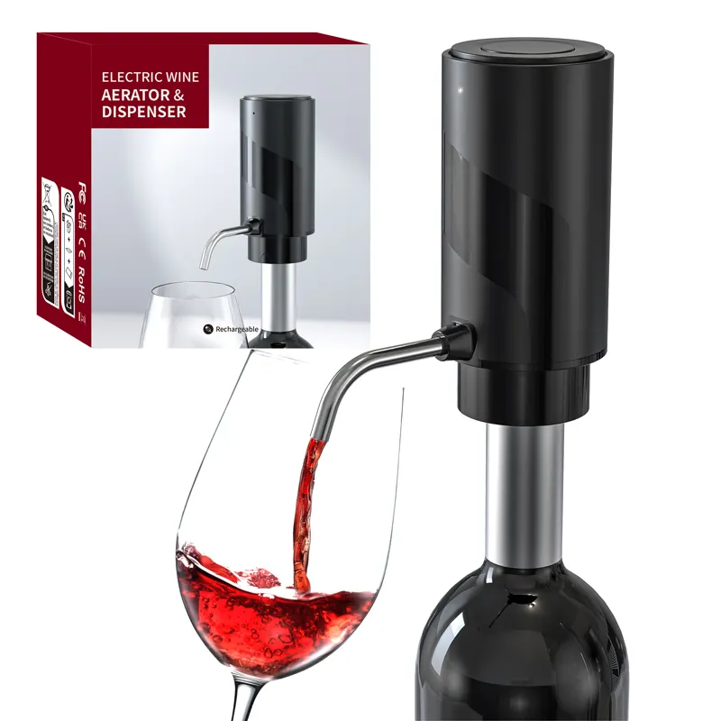 Ouvre-bouteille de vin rechargeable Bouchons sous vide Distributeur de vin Aérateur de vin électrique