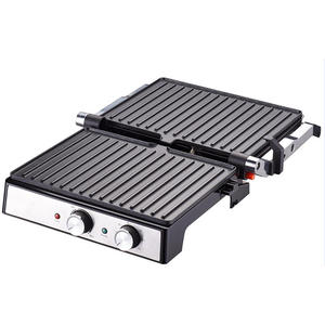 OEM 4片可拆卸智能定时器不锈钢牛排烤盘接触烤架家用厨房电动帕尼尼压机 - Product Image 4
