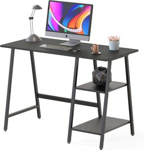 Steel Wood Desktop <strong>Computer</strong> <strong>Table</strong> Desk Bookshelf Integrated <strong>Computer</strong> Desk for Student With Bookshelf - Product Image 2
