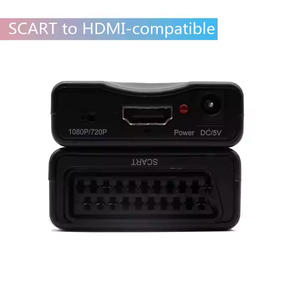 Convertidor SCART a HDMI, adaptador exclusivo de audio y vídeo con interruptor SCART/HD, escalador de vídeo PAL/NTSC, convertidor Digital SCART a HDMI