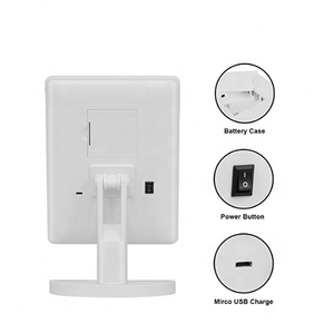 LED化妆镜化妆品点亮构成便携式镜子放大镜美容 - Product Image 6