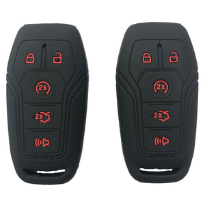 Silicone Smart Car Key Cover Shell Case Keyless Entry HolderためFord F-150 Lincoln Fusion MKZ Mustang MKC 5 Buttons Smart Key - Product Image 3