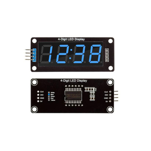 TM1637 LED-Anzeigenmodul für Arduino 4 Stellen 7 Segmente 0,56 Zoll Uhrzeituch Rohrmodul Rot Blau Grün Gelb Weiß