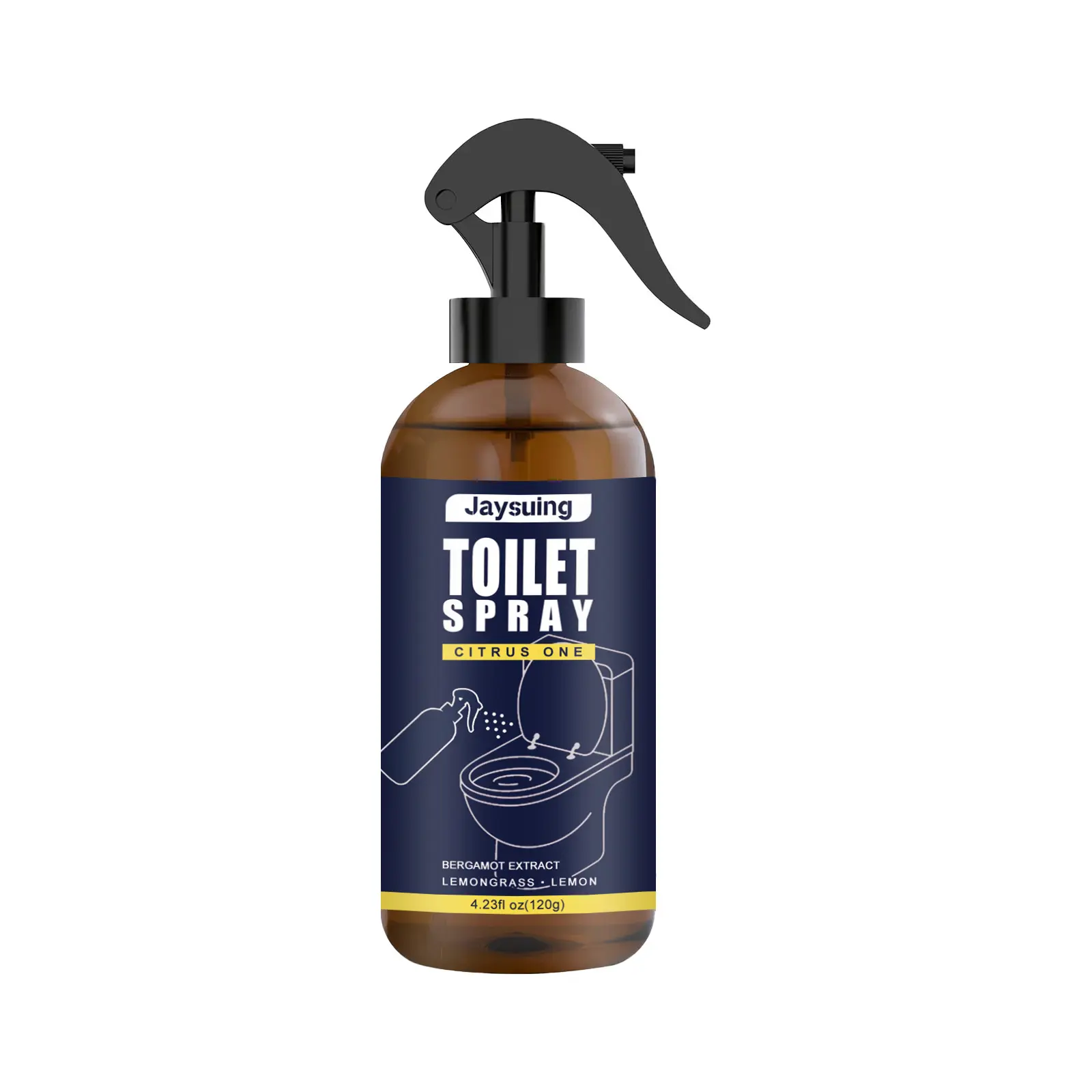 Private Label JAYSUING 120g Lemon Flavor Bathroom Air Freshening Toilet Spray