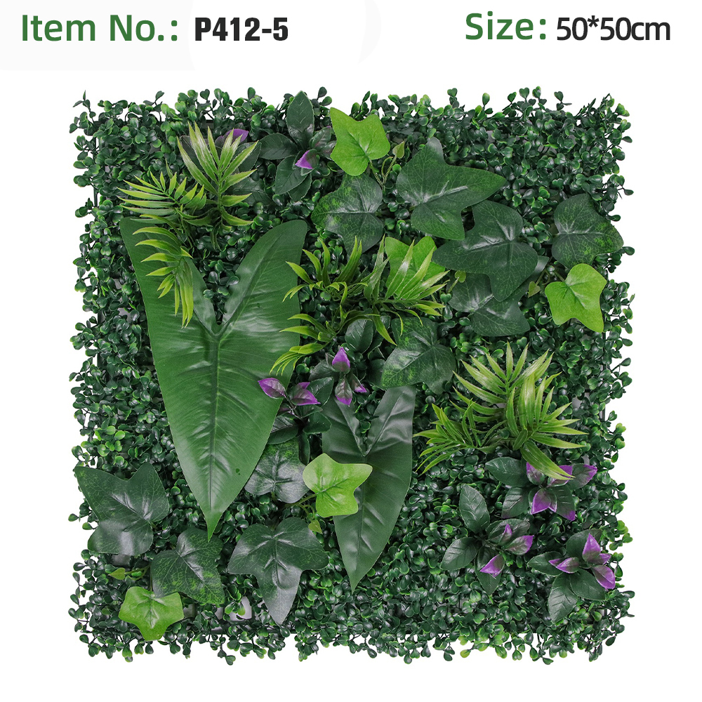 Tropical Palm Ivy All Green Artificial Wall Panel
