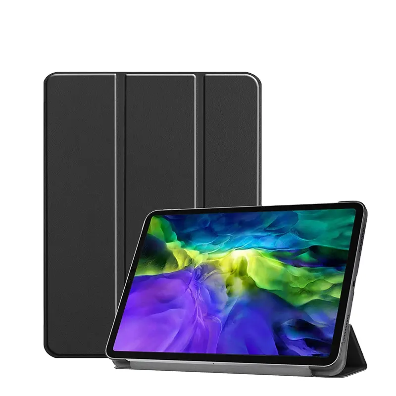 CYKE Trifold PU deri Tab kılıf standı koruyucu Tablet kapak çevirin için Trifold durumda Apple iPad 11 2020 2018 iPad pro 11