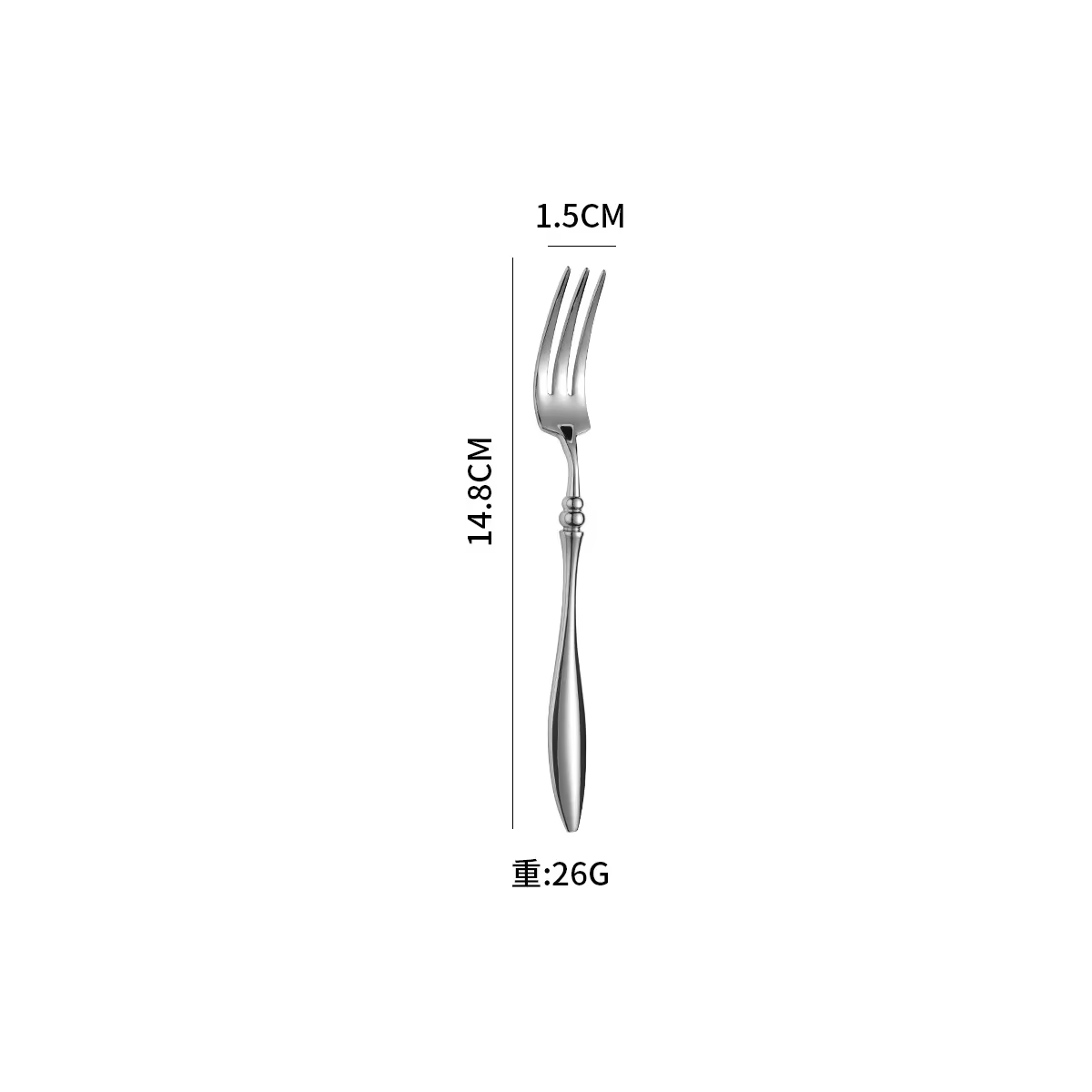 fourchette à thé en argent