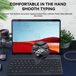 2,4 GHz Inalámbrico Multi Teclas USB 2,0 Teclado BT portátil Teclado inalámbrico para Tablet PC Laptop - Product Image 4