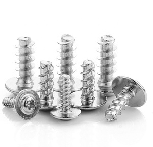 <strong>M1</strong>.4 <strong>M1</strong>.<strong>7</strong> M2 M2.3 M2.6 M3 M3.5 M4 Cross Round Head with Cushion Self-tapping <strong>Screw</strong> Nickel Plated with Flat Tail <strong>Screw</strong> - Product Image 6