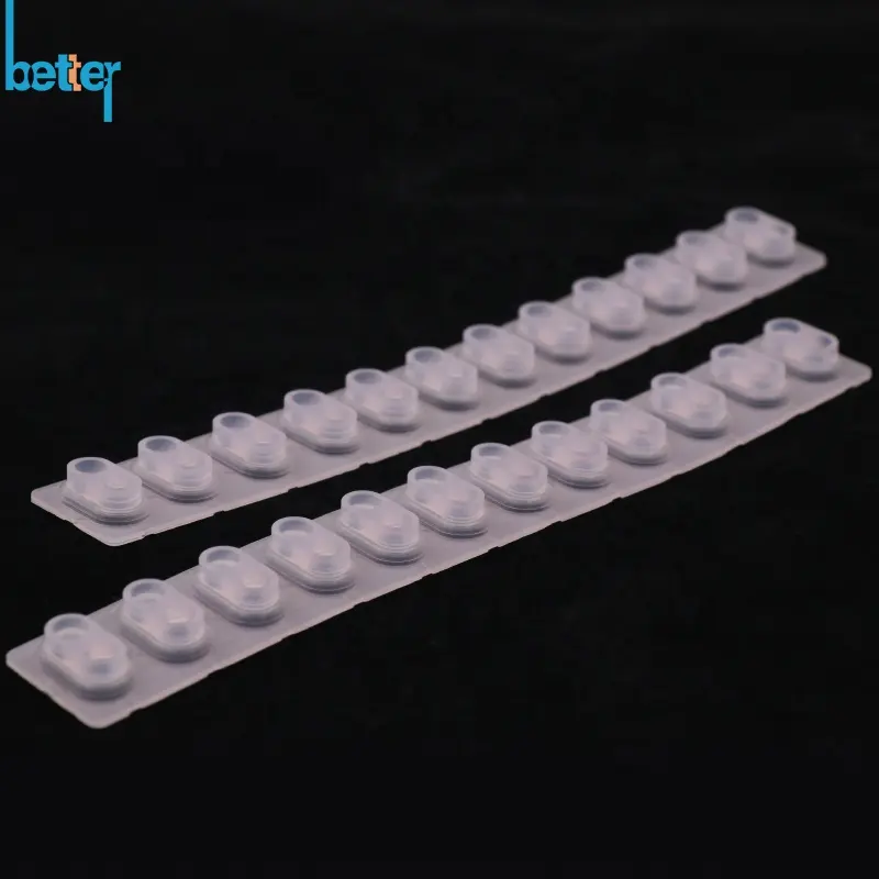 Clavier en caoutchouc de Silicone, 10 pièces, Contact conductrice pour Instrument de musique, Piano électronique