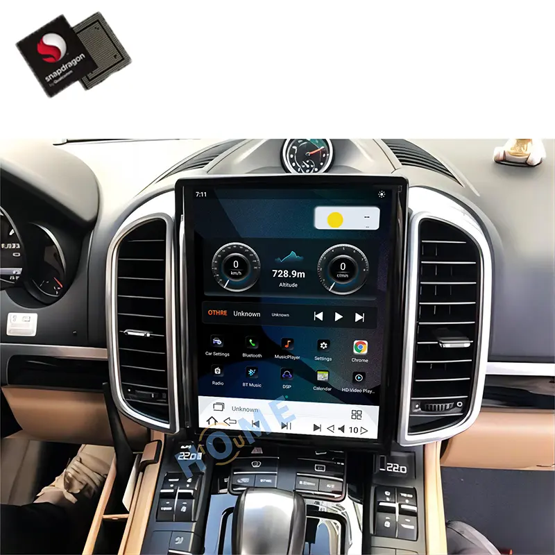 10.4 Inci Android 11 Snapdragon 8Core 8 + 128GB Radio GPS Mobil untuk Porsche Cayenne 2010-2017 dengan Layar IPS HD DSP 4G Carplay 4GLTE