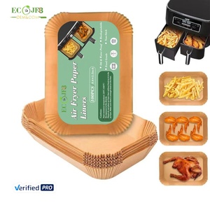 Eco Jfb 2025 Oem 100Pcs 8.6Inch Rechthoek Antiaanbakpapier Voering Bakpapier Perkament Voering Voor Lucht Friteuse - Product Image 1