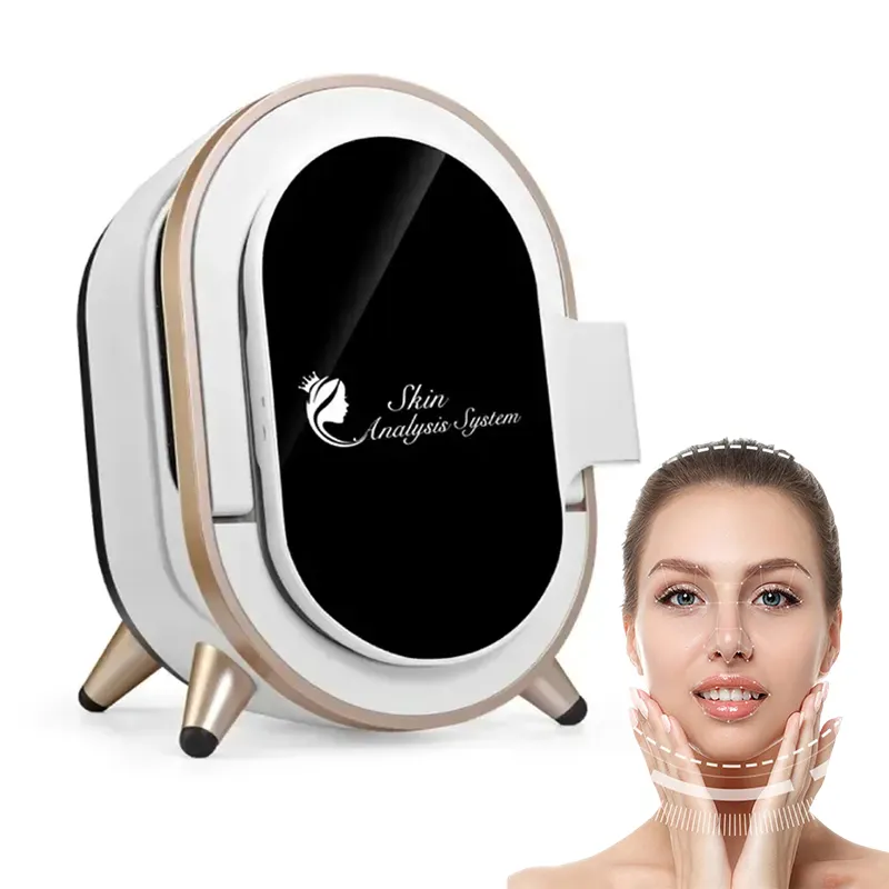Mais novo 3D Espelho Mágico Inteligente Pele Analisador Análise Beleza Máquina Pele Analisador De Umidade Máquina De Teste Facial Para Salão
