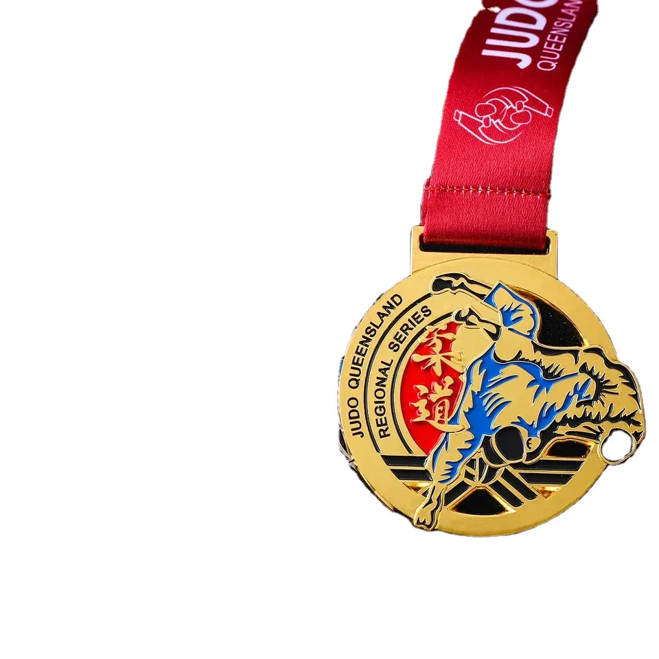 Hochwertige Marathon Gymnastik Spiel Gewinner Baseball Gold School Award Metall medaille Blank Jiu-Jitsu Medaillen