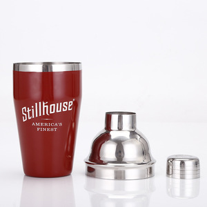 Custom <strong>3</strong>-Piece Stainless Steel <strong>Cocktail</strong> Shaker Drink Mixer with Built-in Strainer for Mixing Drinks Margaritas - Product Image 4