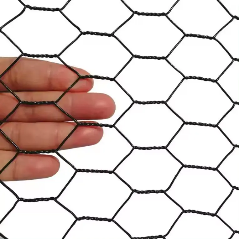 PVC rivestito/caldo zincato gabbia di pollo Coop recinzione rete metallica rotoli esagonale rete metallica