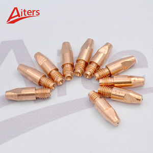 MIG Welding <strong>Tips</strong> Kit Welding <strong>Tip</strong> M8*30mm for Euro Welding Consumables10PCS Electrode <strong>Tips</strong> Red Copper 30mm X0.8 1.0 1.2 1.4 1.6 - Product Image 2