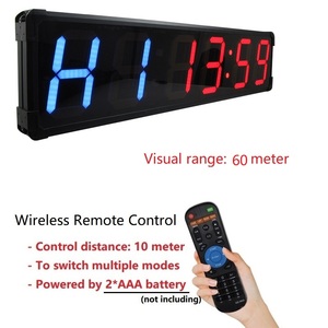 Display di grandi dimensioni da 8 pollici con telecomando programmabile conto alla rovescia per il conto alla rovescia per gli sport a intervalli di allenamento a LED orologio Fitness da palestra - Product Image 4