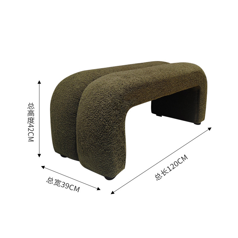 120*39*42cm-dark green lambswool