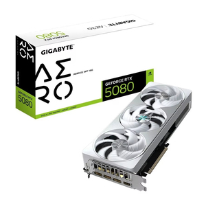 千兆字节GeForce RTX 5080 AERO OC SFF 16g显卡，带2730兆赫风扇冷却器256位内存接口，适用于台式机新产品 - Product Image 1
