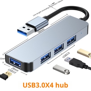 4-em-1 pequeno portátil móvel tipo <span class=keywords><strong>c</strong></span> hub 4-em-1 porta de relâmpago 3.0usb para adaptador usb estação de ancoragem do laptop USB-<span class=keywords><strong>C</strong></span> hub