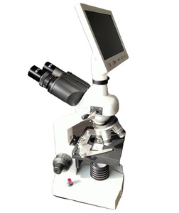 Microscopio USB digital trinocular, microscopio biológico óptico con pantalla de 1600x7 pulgadas para experimentos de investigación científica - Product Image 1
