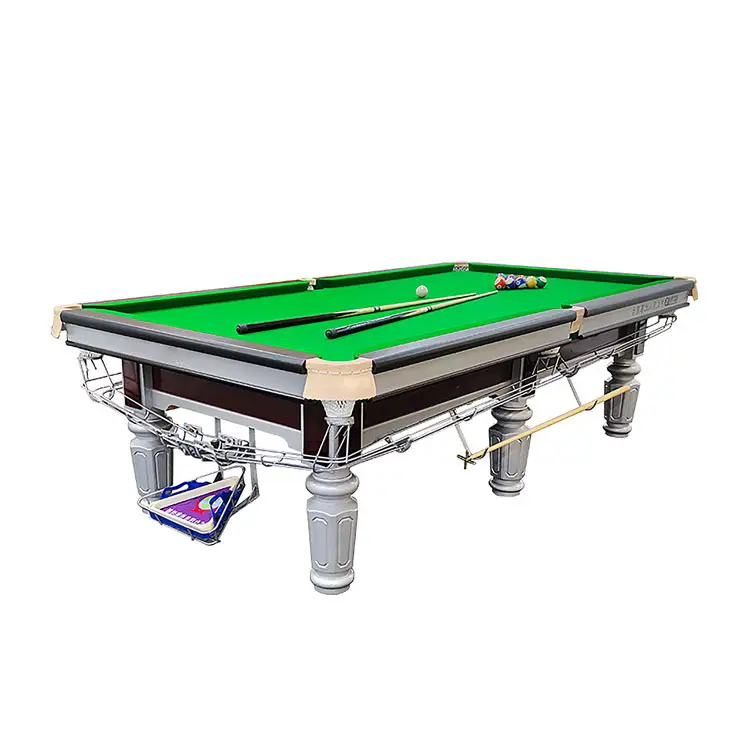 2023 Chinese Factory Cheaper Wholesale Price 9ft 8ft 7ft 6ft Pool Billiards Table with Marble Slates and Solid Woods Materials