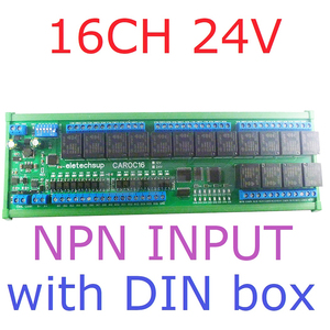 CAROC16 12V/24V 16-CH DI-DO CAN Fieldbus Relay <strong>Module</strong> RS485 <strong>Modbus</strong> RTU PLC IO Expansion Board <strong>Digital</strong> <strong>Input</strong> CAN Relay CAROC16