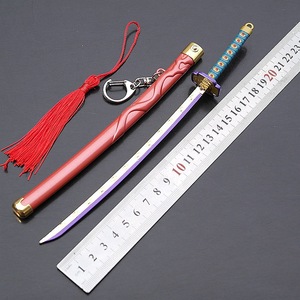恶魔杀手剑钥匙扣，恶魔杀手锌合金钥匙扣，恶魔杀手钥匙扣，带弹出按钮的恶魔杀手钥匙扣 - Product Image 3