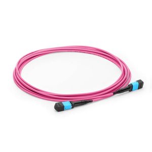 12-Core OM3 Multimode Fiber Optic Patch Cord MPO Cable for <strong>IP</strong> <strong>Networks</strong> for WiFi POE 4G 3G and <strong>TCP</strong>