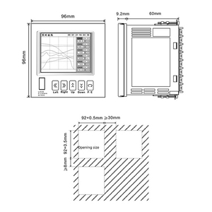 Registrador de datos de uso industrial digital de múltiples canales LCD Gráfico de temperatura y presión Registrador sin papel Registrador de datos de temperatura - Product Image 4
