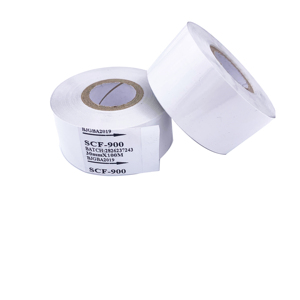 ממליץ ספק סיטונאי 30mm * 100m תאריך קוד מכונה HP241Ribbon רדיד SCF 900 לבן
