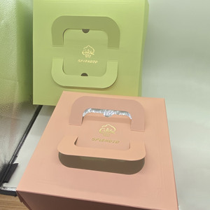 ケーキ用カスタムロゴピンクベーカリー紙箱、10x10x5高級ウエディングケーキ包装箱、窓付き12x12x6背の高いケーキボックス
