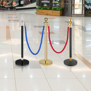 Kiểm Soát Đám Đông Bằng Thép Hàng Rào Hàng Rào Vàng Hàng Đợi Stanchion Với Chuỗi Dòng Bài Sự Kiện - Product Image 4