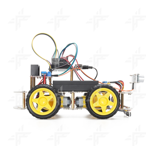 Fabrik 4WD Roboter Kit DIY Hindernis vermeidung Roboter Starter Kit Code C/C Programmier schule After School Projekt für ArduIDE