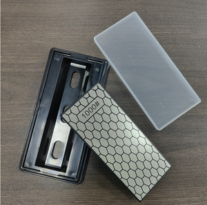 Hai mặt kim cương dao mài 400/1000 Grit đá W/không trượt cơ sở & bìa kim cương sharoening dao - Product Image 5