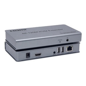 4K HDMI扩展器RX TX 120M HDMI USB KVM扩展器以太网5e Cat6 USB 120M HDMI KVM扩展器 - Product Image 1