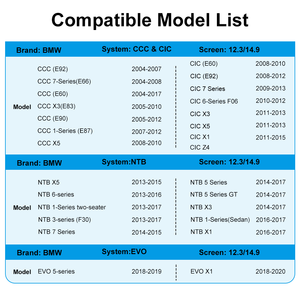 CCC X3 E83 14.9 inç Android araba ekran navigasyon & GPS WIFI Carplay Android oto araç Dvd oynatıcı oyuncu BMW 2005 - 2010 için - Product Image 4