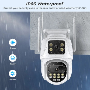 Icsee 6MP ống kính kép không dây CCTV Camera An Ninh IP67 không thấm nước Wifi giám sát theo dõi tầm nhìn ban đêm chức năng - Product Image 2