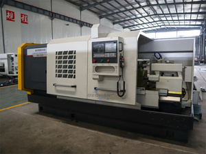 QK1322 Duplo Chuck Horizontal Flat Bed automática Metal Turning <span class=keywords><strong>CNC</strong></span> <span class=keywords><strong>Pipe</strong></span> <span class=keywords><strong>Threading</strong></span> Torno Máquina
