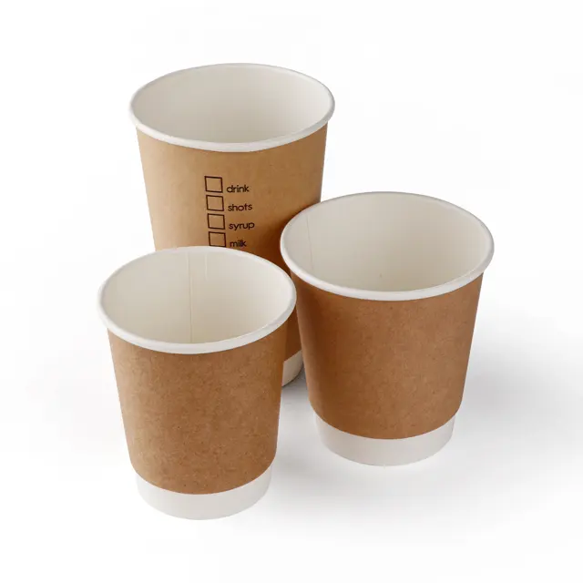 SYTai tek kullanımlık kağıt bardaklar 12oz çift duvar kağıdı fincan kahve üretimi