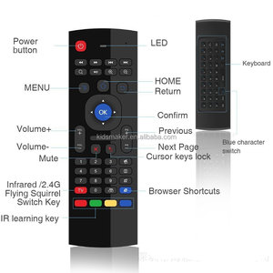 MX3エアマウススマートリモコンバックライトMX3 Pro 2.4GワイヤレスキーボードIR学習Android TVボックス用 - Product Image 5