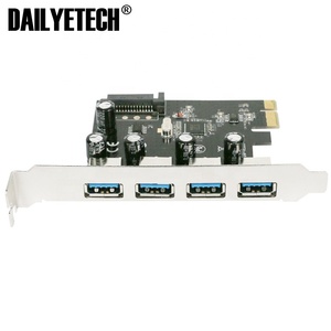 Pcie เป็น USB 3.0 HUB อะแดปเตอร์4พอร์ต USB3.0การ์ดขยายผ่าน805ชิปแปลงขยายสาย Sata สำหรับคอมพิวเตอร์ - Product Image 3