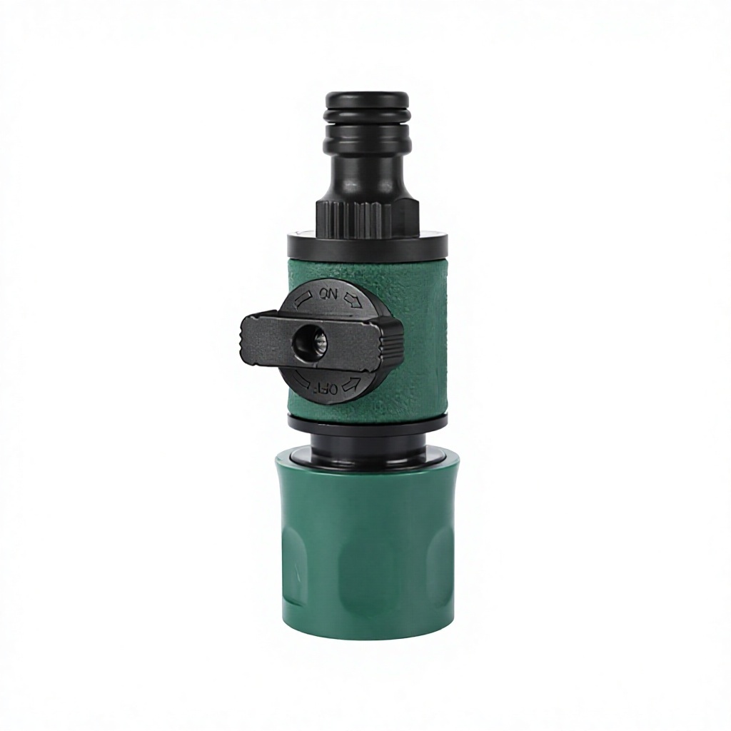 single-head quick connector green